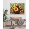 Malowanie po numerach - Piękne żółte słoneczniki
