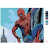 Malowanie po numerach - Spiderman na drapaczu chmur
