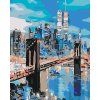 Malowanie po numerach - Brooklyn Bridge (Wariant płótno bez ramy, Rozmiar 40x50 cm)