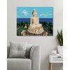 Malowanie po numerach - BUDDA I OCEAN (Wariant płótno bez ramy, Rozmiar 40x50 cm)