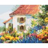 Malowanie po numerach - DOM W OGRODZIE KWIATOWYM