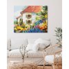 Malowanie po numerach - DOM W OGRODZIE KWIATOWYM
