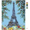 Malowanie po numerach - KWIATOWA WIEŻA EIFFLA