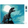 Malowanie po numerach - TYRANOZAURUS REX W NOCY