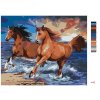 Malowanie po numerach - KONIE NA PIASZCZYSTEJ PLAŻY (HOWARD ROBINSON)