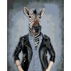 Malowanie po numerach - ZEBRA W UBRANIU