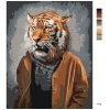 Malowanie po numerach - TYGRYS W UBRANIU