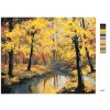Malowanie po numerach - JESIENNY LAS I RZEKA