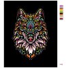 Malowanie po numerach - MANDALA WILK