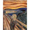 Malowanie po numerach - KRZYK (E. MUNCH) (Wariant płótno bez ramy, Rozmiar 40x50 cm)