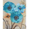 Malowanie po numerach - ABSTRAKCJA NIEBIESKICH KWIATÓW III