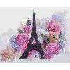 Malowanie po numerach - WIEŻA EIFFLA W KWIATACH