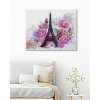 Malowanie po numerach - WIEŻA EIFFLA W KWIATACH