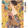 Malowanie po numerach - KOBIETA Z WACHLARZEM (G. KLIMT)