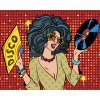 Malowanie po numerach - DISCO KOBIETA POP-ART