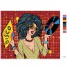 Malowanie po numerach - DISCO KOBIETA POP-ART