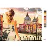 Malowanie po numerach - KOBIETA W WENECJI W ZACHODZIE SŁOŃCA