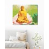 Malowanie po numerach - BUDDA W LOTOSIE NA ZIELONYM TLE