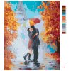 Malowanie po numerach - POCAŁUNEK W DESZCZU W PARYŻU