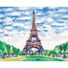 Malowanie po numerach - WIEŻA EIFFLA I BŁĘKITNE NIEBO