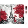Malowanie po numerach - PARYŻ - POCAŁUNEK POD WIEŻĄ EIFFLA