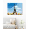 Malowanie po numerach - WIEŻA EIFFLA I TULIPANY