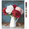 Malowanie po numerach - CZERWONE I BIAŁE PIWONIE W WAZONIE II