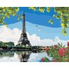 Malowanie po numerach - WIDOK NA WIEŻĘ EIFFLA ZE STRONY RZEKI