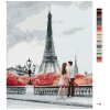 Malowanie po numerach - MŁODA PARA I WIEŻA EIFFLA