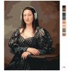Malowanie po numerach - MONA LISA ZE SŁUCHAWKAMI
