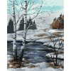 Malowanie po numerach - BRZOZY W ZIMOWYM KRAJOBRAZIE
