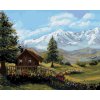 Malowanie po numerach - DOMEK W GÓRSKIM KRAJOBRAZIE
