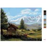 Malowanie po numerach - DOMEK W GÓRSKIM KRAJOBRAZIE