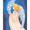 Malowanie po numerach - ANIOŁ I ŚWIECĄCE GWIAZDY