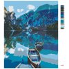 Malowanie po numerach - DWIE DREWNIANE ŁÓDKI NA JEZIORZE