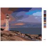 Malowanie po numerach - BIAŁA LATARNIA NAD MORZEM