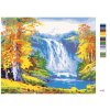 Malowanie po numerach - WODOSPAD W JESIENNYM LESIE