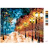 Malowanie po numerach - PUSTY OŚWIETLONY PARK