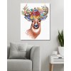 Malowanie po numerach - JELEŃ Z KWIATOWĄ KORONĄ