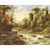 Malowanie po numerach - RZEKA W JESIENNYM LESIE