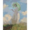 Malowanie po numerach - KOBIETA Z PARASOLEM (CLAUDE MONET)
