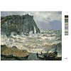 Malowanie po numerach - SKAŁY W ÉTRETAT (CLAUDE MONET)