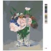 Malowanie po numerach - KWIATY W KRYSZTAŁOWYM WAZONIE (ÉDOUARD MANET)