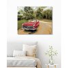 Malowanie po numerach - CZERWONY SAMOCHÓD NA DRODZE