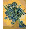 Malowanie po numerach - WAZON Z IRYSAMI NA ŻÓŁTYM TLE (VINCENT VAN GOGH)