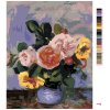 Malowanie po numerach - RÓŻE W WAZONIE (PIERRE-AUGUSTE RENOIR)