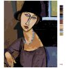 Malowanie po numerach - JEANNE HÉBUTERNE Z KAPELUSZEM I NASZYJNIKIEM (AMEDEO MODIGLIANI)