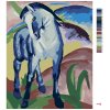 Malowanie po numerach - NIEBIESKI KOŃ (FRANZ MARC)