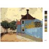 Malowanie po numerach - NIEBIESKI DOM W ZAANDAM (CLAUDE MONET)