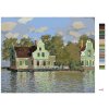 Malowanie po numerach - DOM NA RZECE ZAAN W ZAANDAM (CLAUDE MONET)